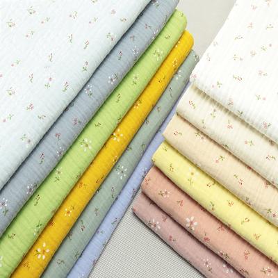 135*100cm Wide High Quality Soft Double Crepe Floral Cotton Fabric, Making Anti Mosquito Pants Small Blanket Cloth