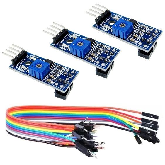 WWZMDiB 3Pcs 3.3-5V TCRT5000 Infrared Reflective Sensor IR Photoelectric Switch Barrier Line Obstacle Avoidance Module Tracing Sensor Tracing Module