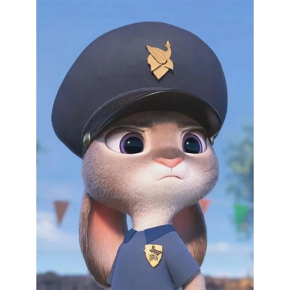 

Disney Diamond Painting Closeup of Officer Judy Hopps From Zootopia Mosaic Embroidery Image Creation Diamond Painting Crossstitch Home Decor 5D DIY Round 20x30cm