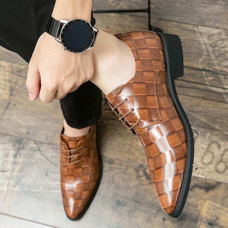 Herrenschuhe große Größe neue spitze Lederschuhe Mode Herren Business Anzugschuhe Trend Britischer Stil Hochzeit Lederschuhe