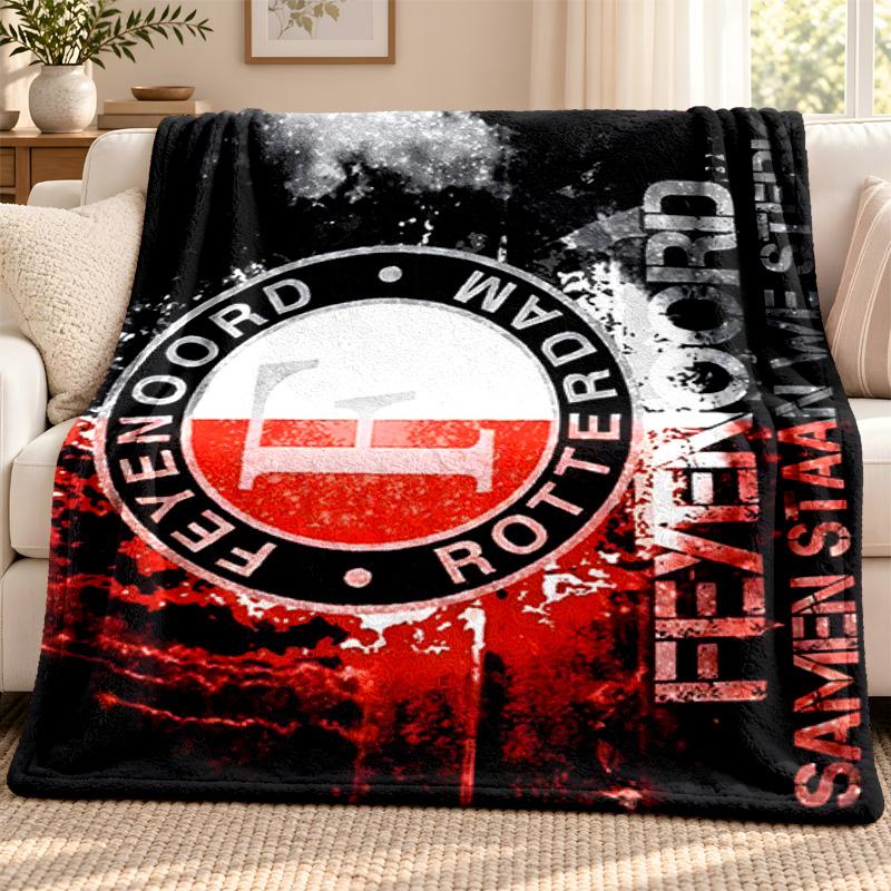 Feyenoord Rotterdam blanket Flannel Blanket Soft Cozy Plush Throw for Sofa Bed Lightweight Home Decoration Outdoor camping