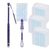 Telescopic Fiber Duster: Electrostatic, Disposable, Feather-Style for Sticker Labeling & Household Cleaning.