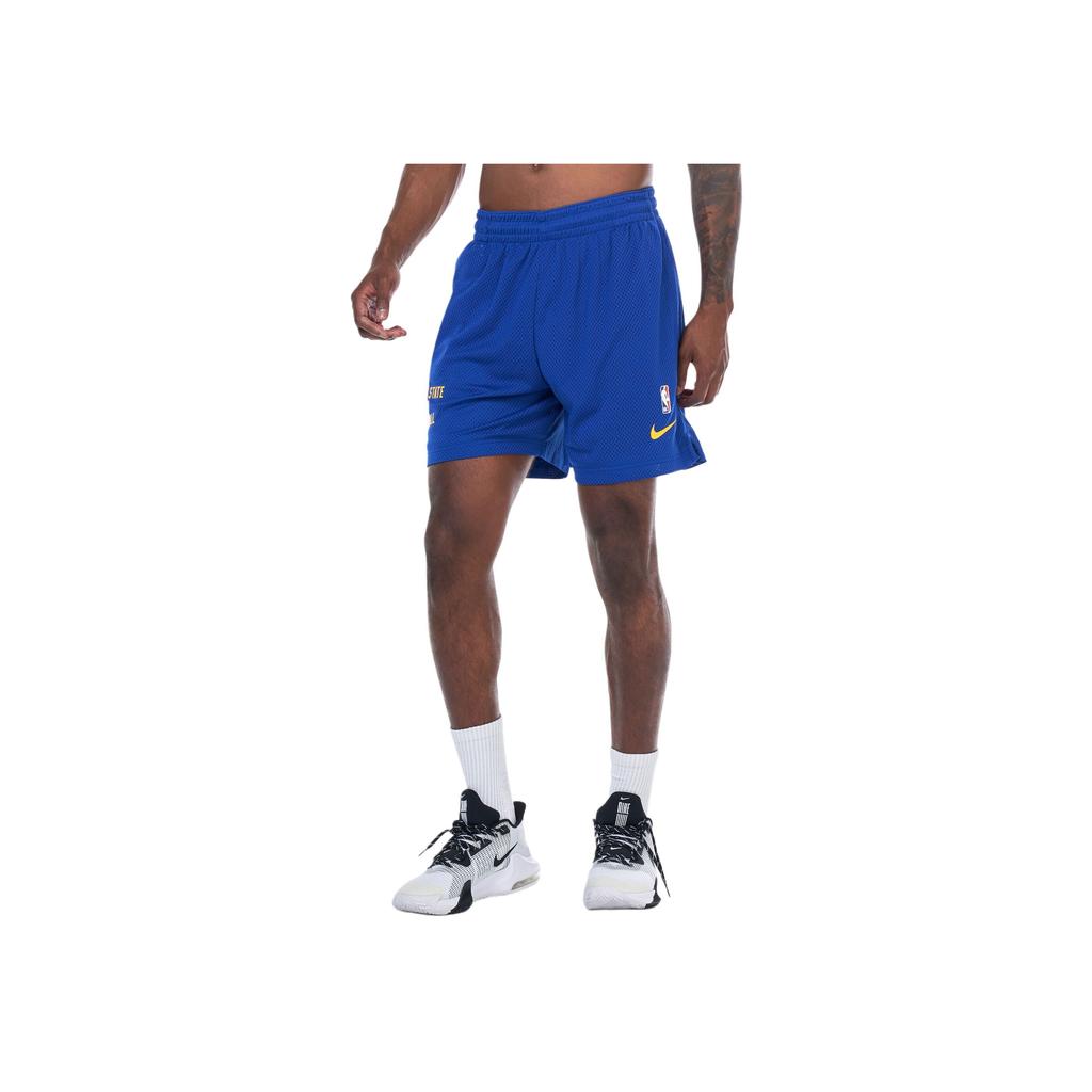 Nike Golden State Warriors Logo Print Breathable Sports Shorts Men Shorts Royal-Blue FB3727-495