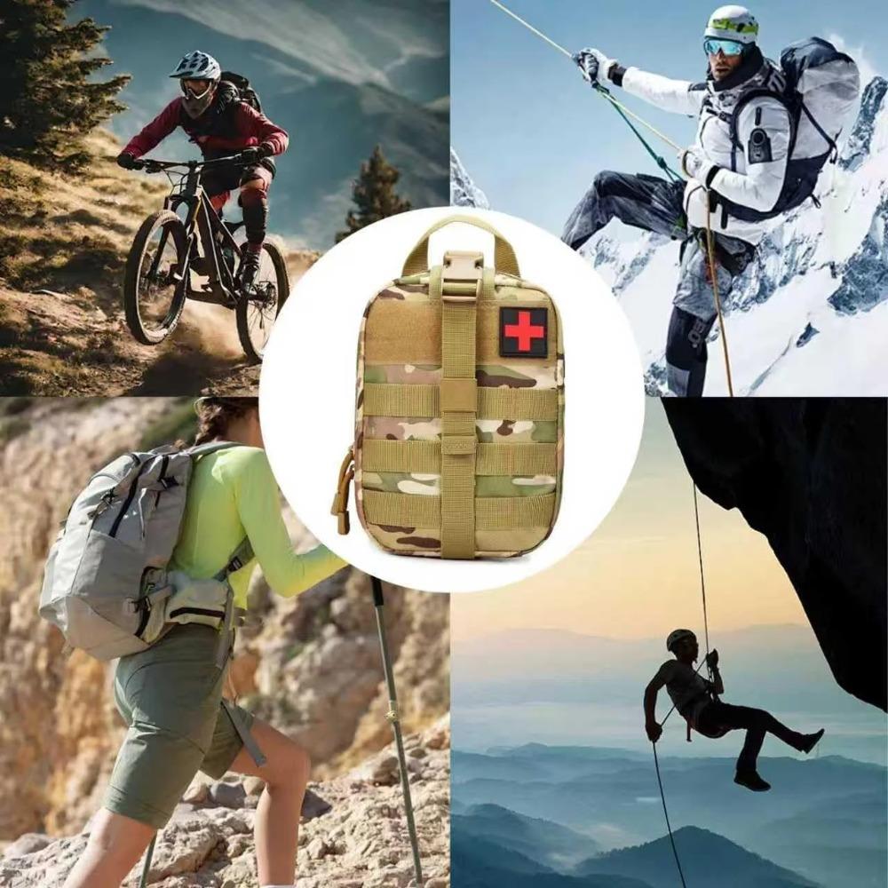 Compact Medical Pouch, Tactical Rip-Away First Aid Kit for Camping, Hunting