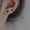 Bioceramic 4MM Bead Mini Stud Earrings For Women Jewelry Allergy Prevention Piercing Ear Hole Accessory