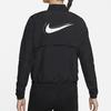 Nike Dri-FIT Swoosh Run Reflective Logo Print Packable Stand Collar Jacket Women Jacket Black DD4926-010