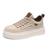 New Autumn Casual Board Shoes British Style Thick-soled Leather Shoes Flat-soled Heightening Little White Sports Shoes