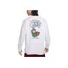 Nike Sb Printed Pattern Crew Neck Casual Long Sleeve T-Shirt Men T-Shirts White FQ3714-100