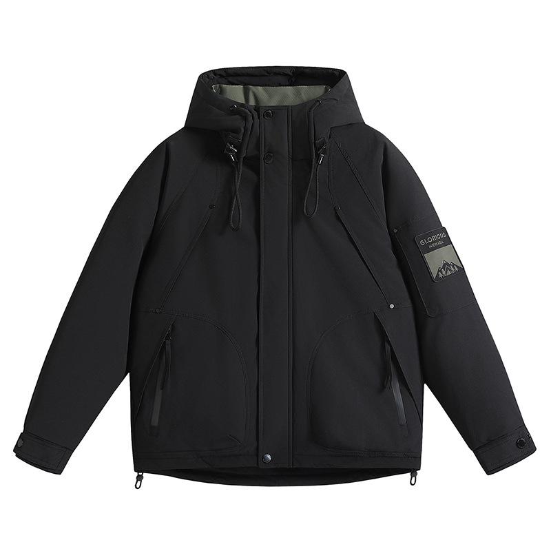 

Men s Winter Thickened Down Jacket: Trendy, High-End Workwear for Cold Weather XL
