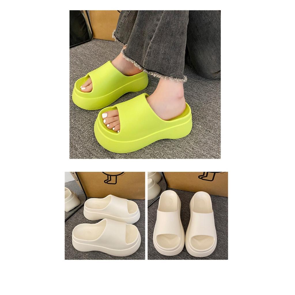 Ladies' Fashion EVA Thick Bottom Slippers and Sandals - Thick Bottom Summer Beach  Strap Indoor and Outdoor Comfortable Slippers Summer Sandals