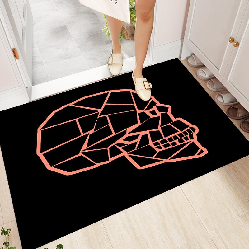 Skull Art Rugs and Carpets for Home Living Room BedRoom Decoration Area Rug Doormat Kitchen Bathroom Non-slip Mat Cartoon Rugs