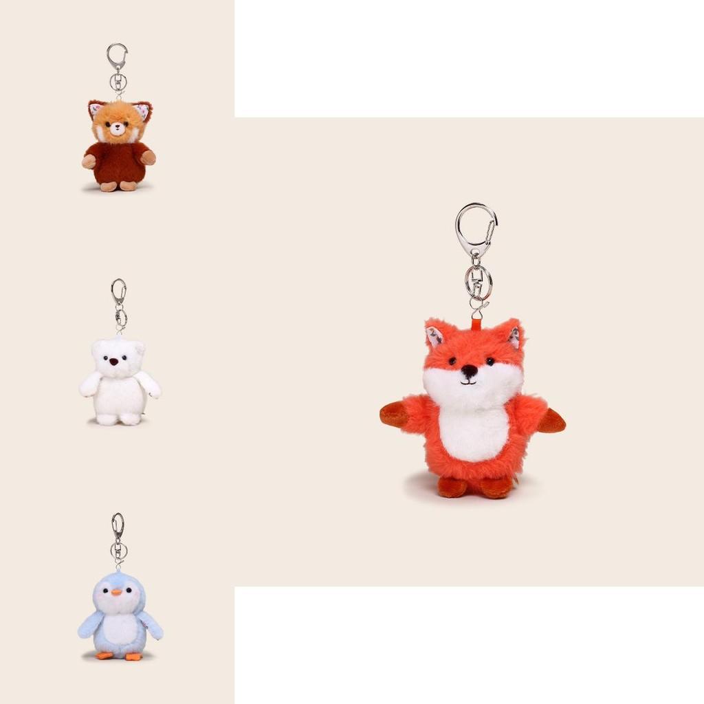 Otter Penguin Sheep Bear Plush Keychain With Soft Material For Gift And Key Organizer