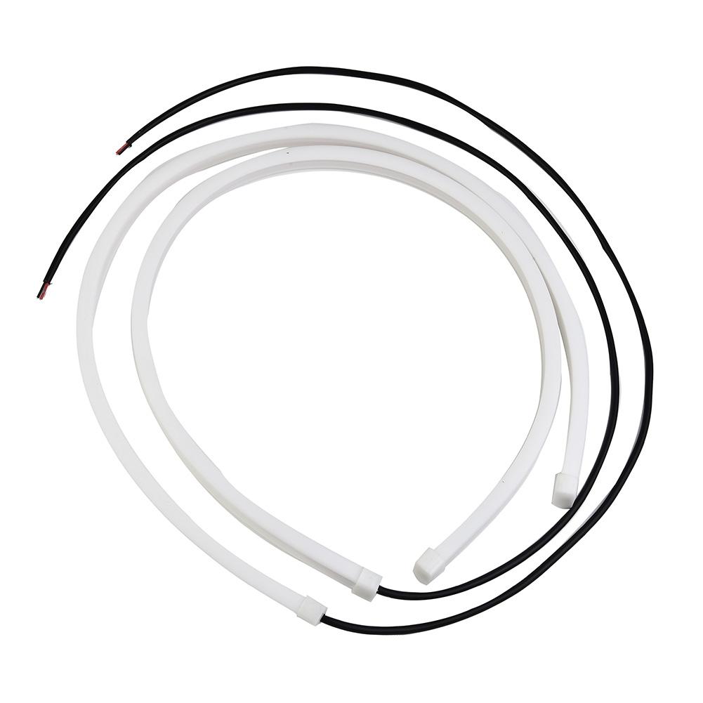 Car Lights 6000K 2pcs White 60cm Hose LED Bar Daytime Driving Headlight
