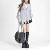 Womens V-Neck Knit Sweater Loose Fit Long Sleeve Casual Style 2025 Winter