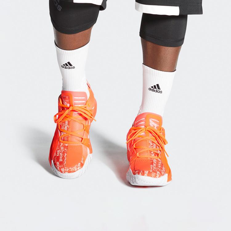 New Adidas Dame 6 Shoes Orange EH2440