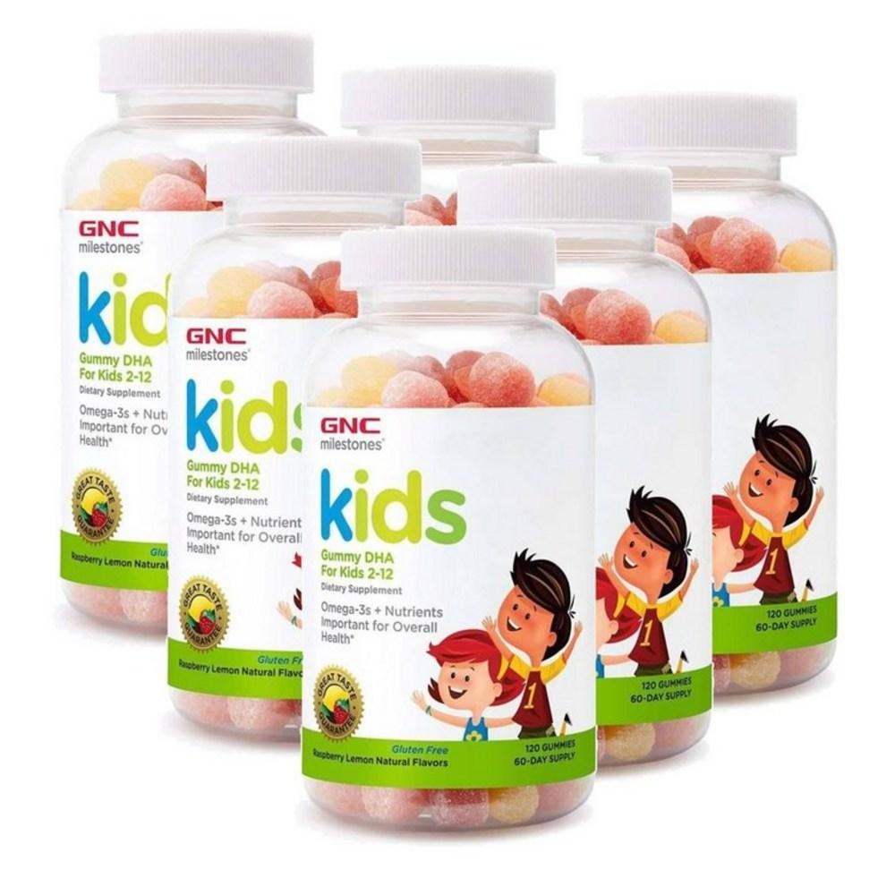GNC Milestones 45334 Children's DHA Gummies 120 Tablets (6 pcs)