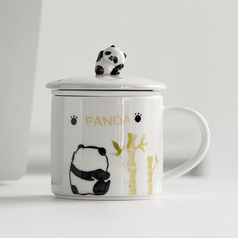 

OLOEY Panda Ceramic Tea Infuser Mug - Bamboo Style