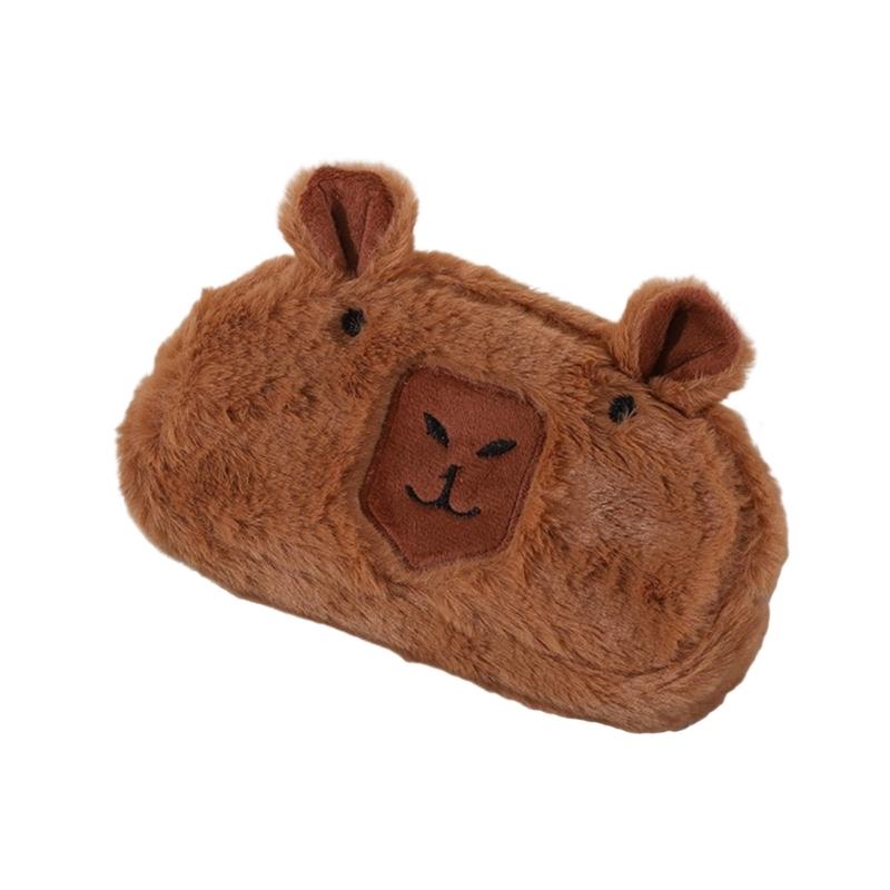 Animal Pencil Case Large Compartment Pen Pouches Portable Makeup Organiser Bag For School Office Travel Essential
