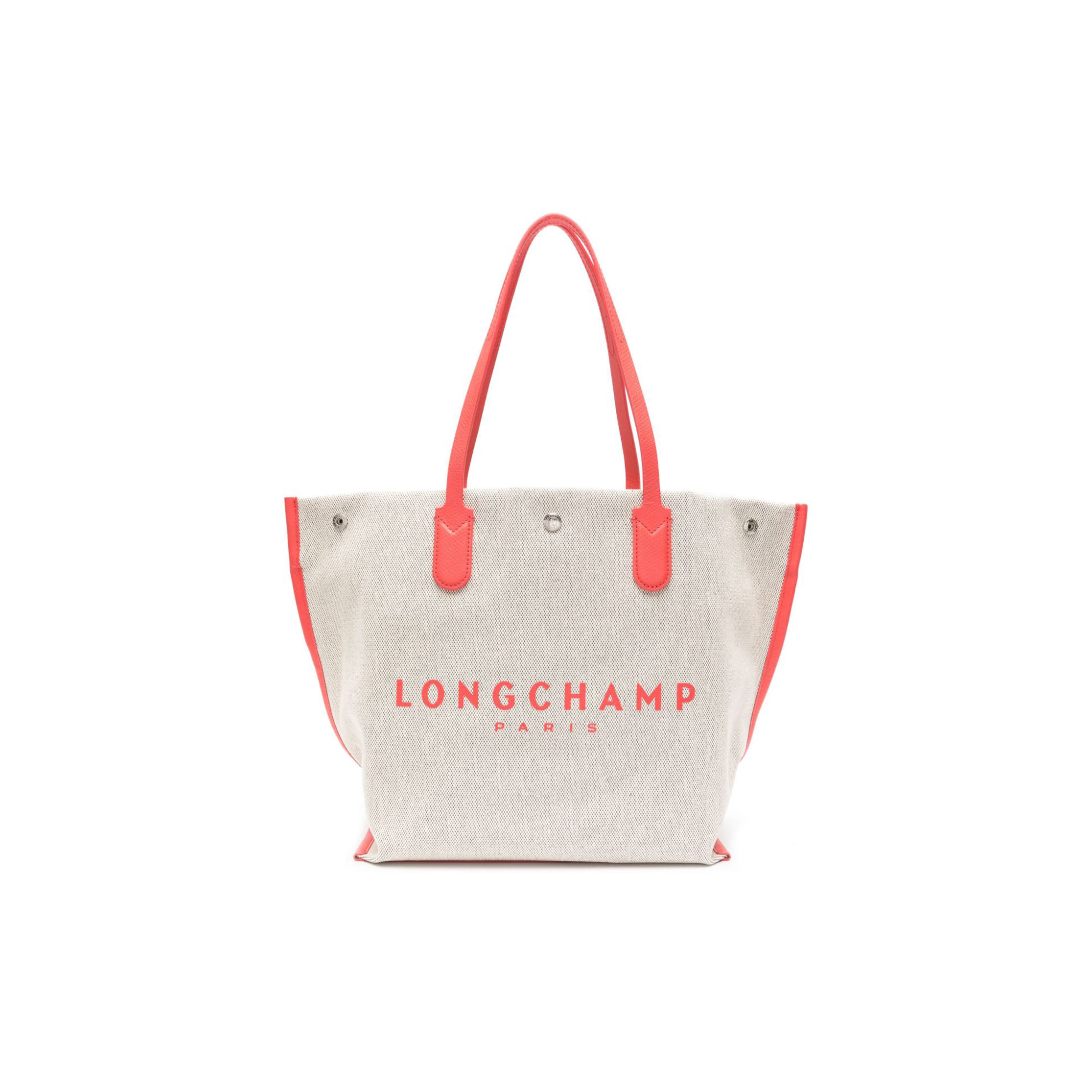 Longchamp Le Roseau Logotipa Drukāta Kokvilnas