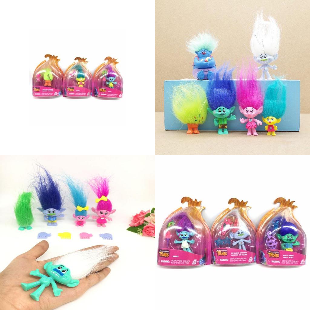 Versatile 15cm Trolls Poppy Branch Pvc Doll Set Ideal For Kids And Collectors