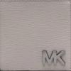 Michael Kors MK Logo Textured Leather Card Holder Wallet Men wallet Gray 39S2MHDF1T082