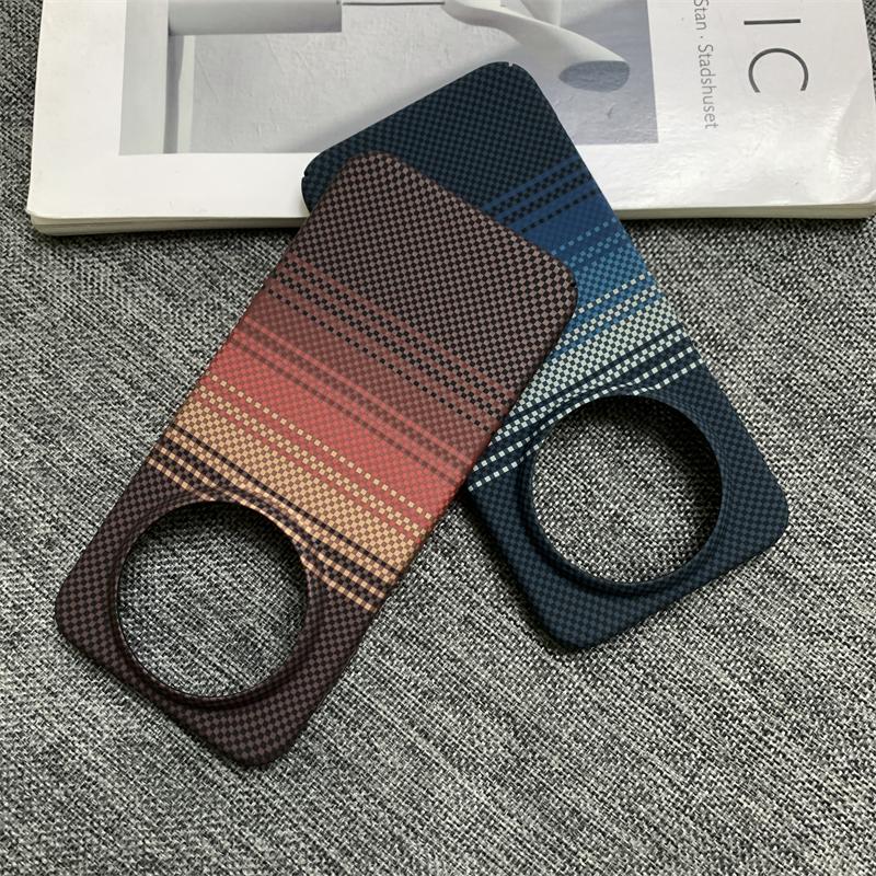 Luxury Carbon Fiber Texture PC Frameless Phone Case For HuaWei Mate 80 70 60 Pura 80 70 Pro Max RS Heat Dissipation Bumper Cover