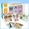 Kids Building Wooden Blocks With Creative Sixsided Puzzle For Logical Thinking