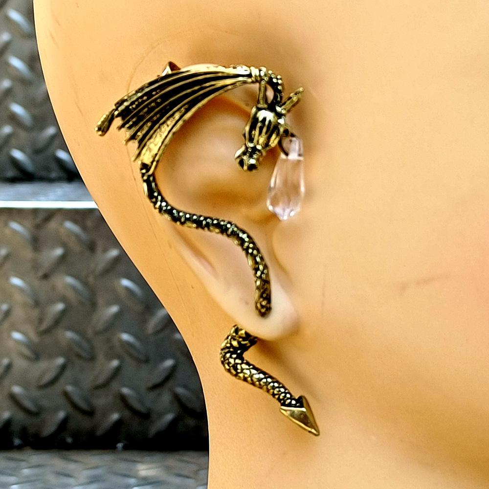 Punk Stil Ohrhänger, Kreativer Mode Persönlichkeitstrend Retro Drachen Ohrstecker