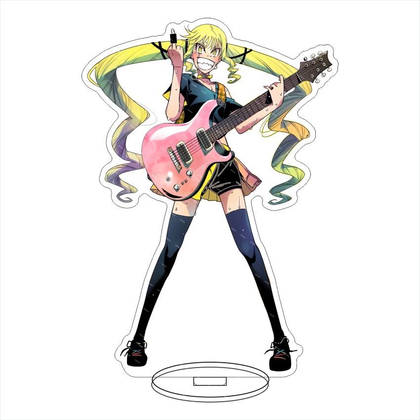 Rock Is A Lady's Modesty Acrylic Stand Model Plate Decoration Originality Desk Figure Display Fans Gift Cartoon Prime Products