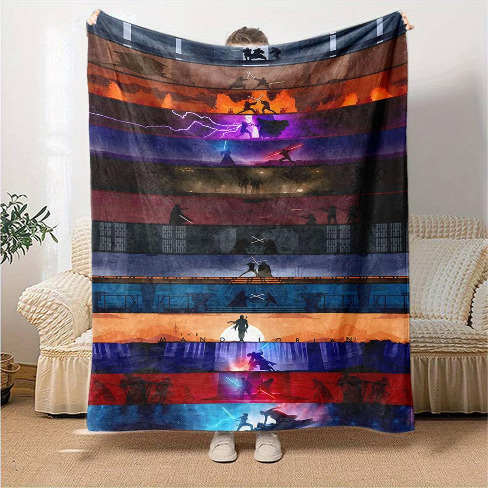 Star Wars Blanket Soft Cozy Great for Sofa Seaside Office Chair Four Seasons Universal Digital Print Ideal Gift For Birthday Valentine'S Day