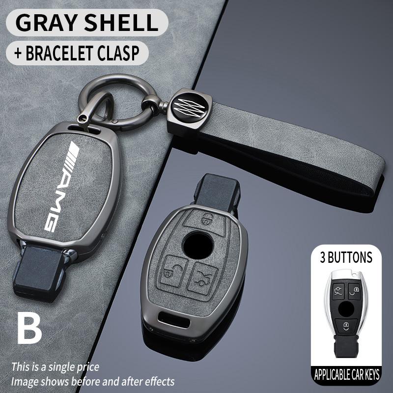 Car Key Case Cover Shell for Mercedes Benz AMG W204 W463 W176 W251 W205 A200 A260 A C R G Class GLA CLA GLK GLC CLS Keychain