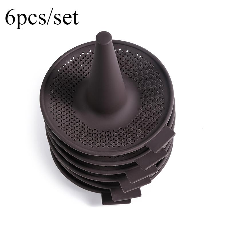 

6pcs/set Silicone Baking Mold for Bread Donuts Cake Mousse Pudding Non-Stick Heat-Resistant Reusable Baking Tools with Handles коричневый