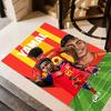 Lamine Yamal's Fußballreise Teppich Perfekt für Balkon Esszimmer im Freien Eingangsbereich Rutschfester Teppich Anime Büro Dekor Hochzeitsfeier Geschenk