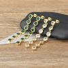 Nidin Light Luxury Shine Zircon White/Green Color Tassel Drop Earrings For Woman Korean Fashion Jewelry Goth Elegant Accessories