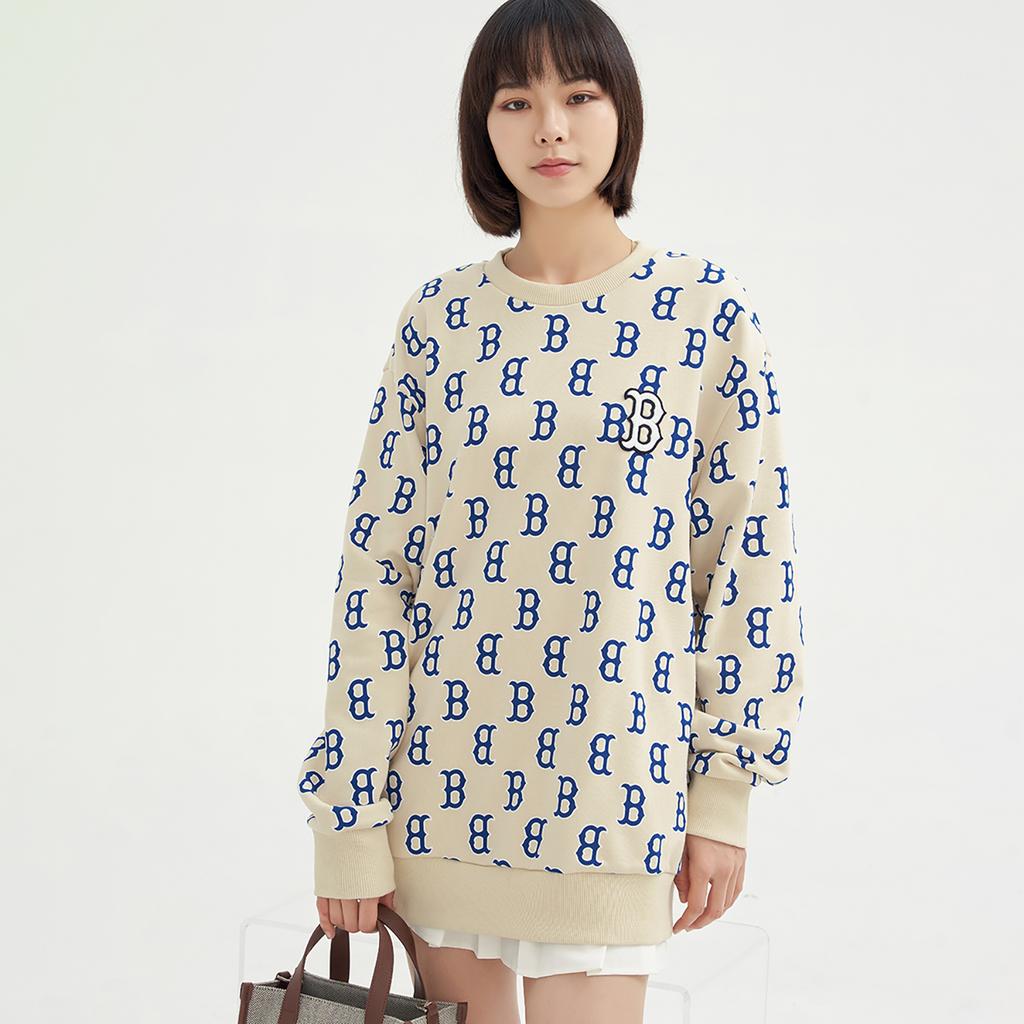 New MLB Sweatshirt Unisex Light Beige 3AMTM0231-43BGL