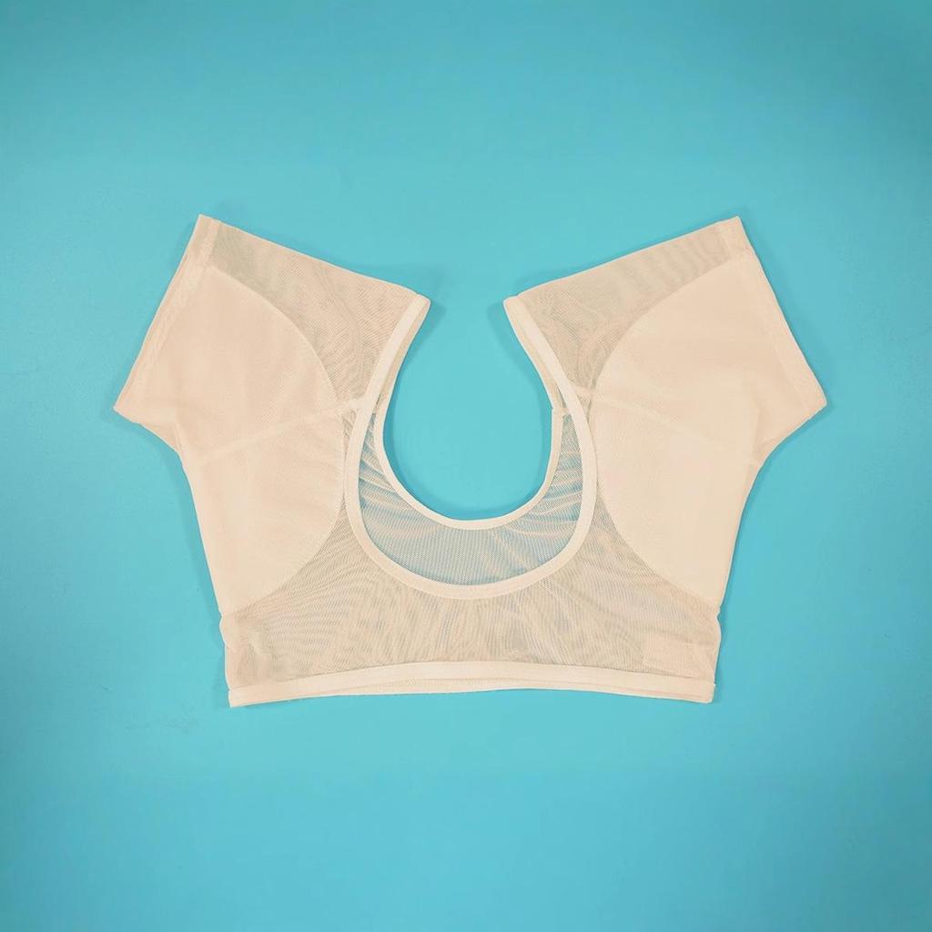 Washable Mesh Vest with Sweat-Absorbing Armpit Pads - Sweat-Proof and Lightweight