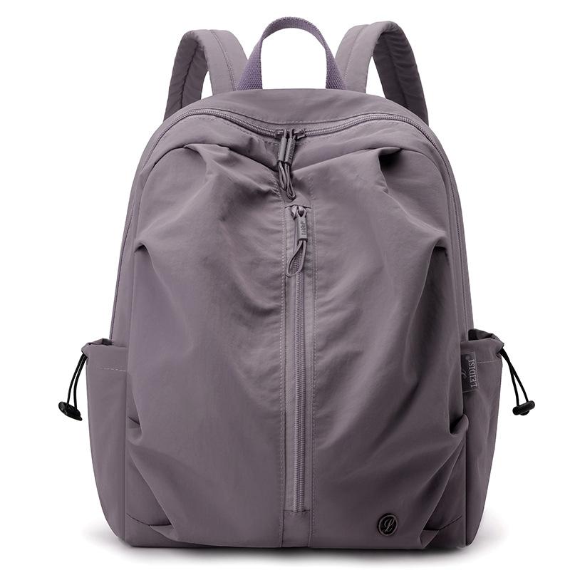 Schoolbag casual backpack female simple high school college student schoolbag Korean large capacity high sense travel backpack tide