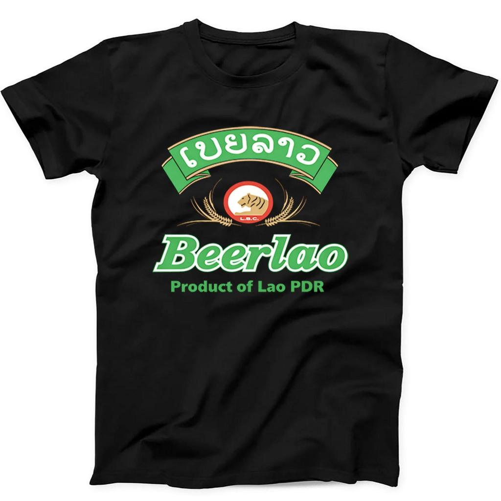 Beerlao Laos Retro Lustiges Geschenk T-Shirt Schwarz T-Shirt 555