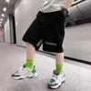 Boys' Summer Thin Sports Pants, Medium To Large Children's Mid Waist Sports Shorts