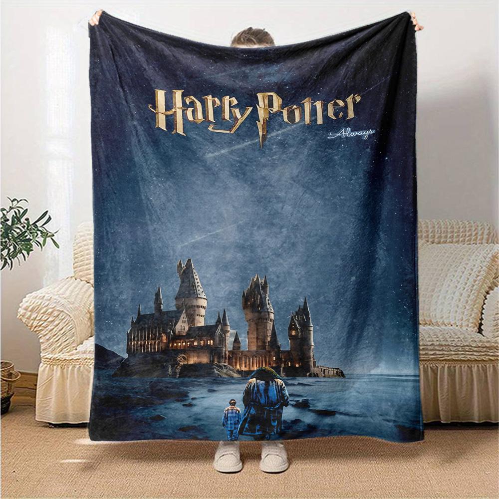 1pc Harry Potter Always Flannel Blanket Soft Warm Throw for Home, Office, Travel, All-Season Cozy Bedding Gift L1476