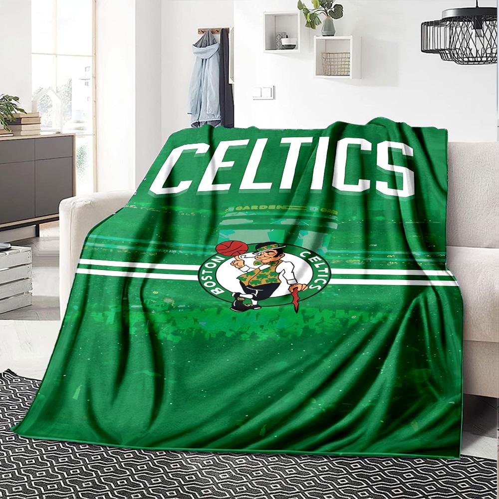 1pc Blanket - Boston Celtics logo Print Design,Lightweight Blanket for Sofa,Bed- Soft &Warm,Gift for All Seasons