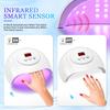 72W UV LED Nail Lamp 24 LEDs Nail Dryer with Infrared Sensor Quick-drying Manicure Lamp UV Cabin for Nail Salon Nail Art Tools