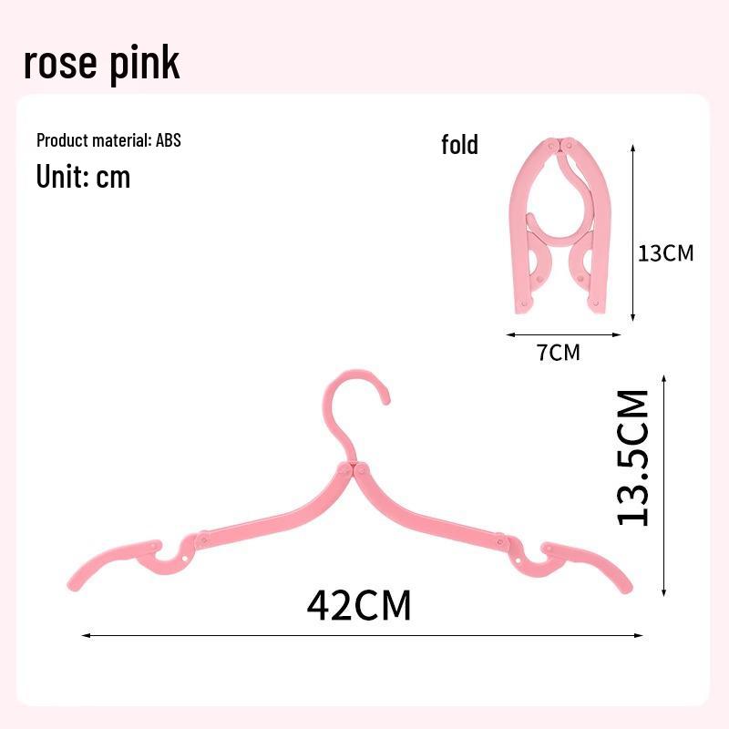 Portable Travel Folding Clothes Hanger for Drying and Sunning - Ideal for Business Trips and Dorm Use