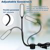 Magnetic Base Led Sewing Machine Light Flexible Gooseneck Desk Light  Music Stand