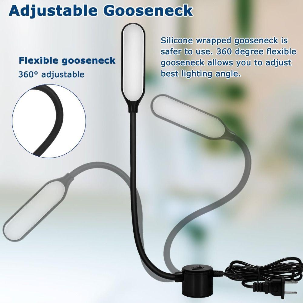 Magnetic Base Led Sewing Machine Light Flexible Gooseneck Desk Light  Music Stand