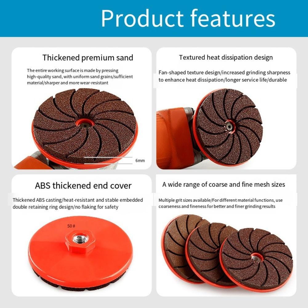 Grinding Discs for Metal Tile Wood and Plastic with 3 Grit Levels