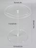 1pc Acrylic Sunglasses Display Stand, High-Quality Transparent 360° Rotating Round Elevated Holder, Clear Desktop Eyeglasses Organizer Rack