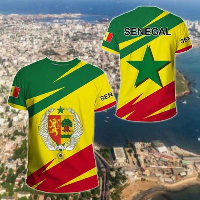 Africa Zone Hanorac Îmbrăcăminte Bărbați și femei Nou Casual Loose Street Style Printing Senegal Active Flag Tricou Topuri