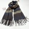 Winter Student Scarf for Women New Striped Imitation Cashmere Warm Tassel Scarf for Men Korean Style Girl Series