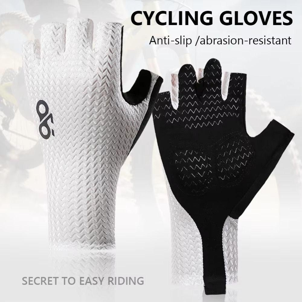 Atmungsaktive Fahrradhandschuhe Anti-Rutsch Rennradhandschuhe Sommer Halbfingerhandschuhe Kühlende Sportausrüstung